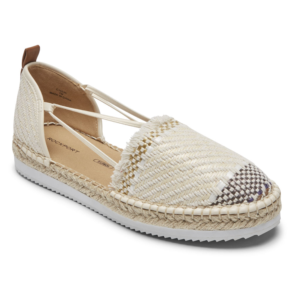 Rockport Singapore Womens Slip-On - Seaview Bungee Beige - HA3798241